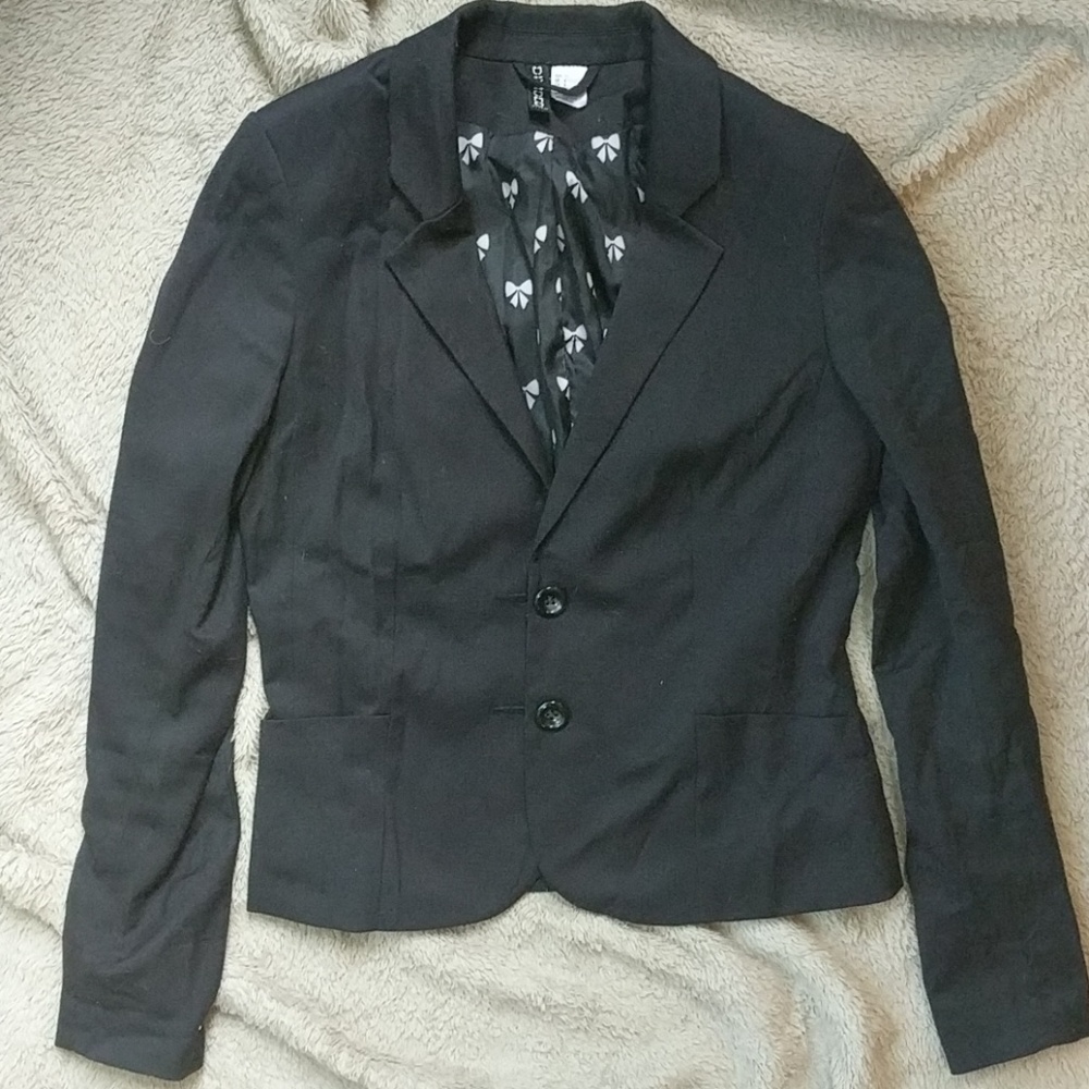 H&M fully lined black blazer